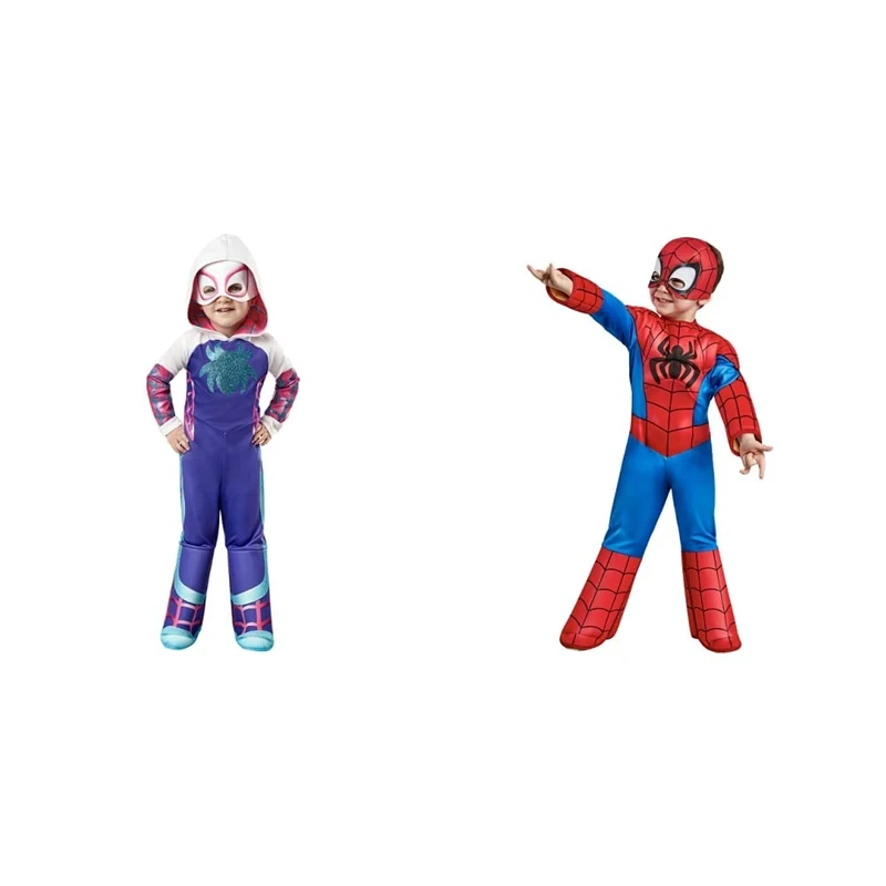 Rubie's Official Marvel Spidey and his Amazing Friends Ghost Spider Deluxe Toddler Costume Official Marvel Spidey and His Amazing Friends Spider-Man Deluxe Toddler Costume