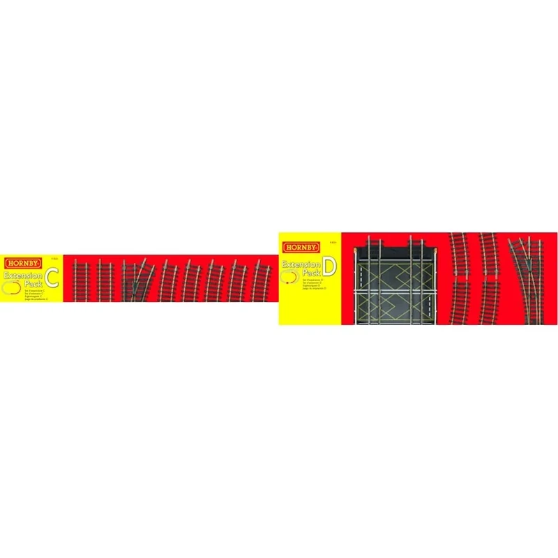Hornby R8223 00 Gauge Track Extension Pack C & R8224 00 Gauge Track Extension Pack D