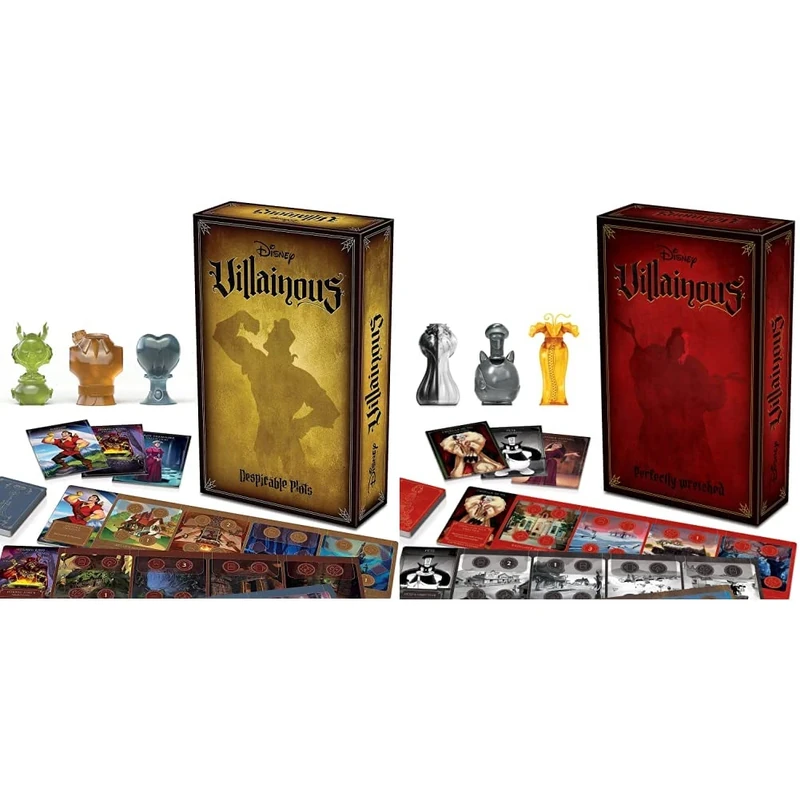 Ravensburger Disney Villainous Despicable Plots - Family Board Game for Adults and Kids Age 10 and Up & Disney Villainous Perfectly Wretched - Strategy Board Game for Kids & Adults Age 10 Years Up