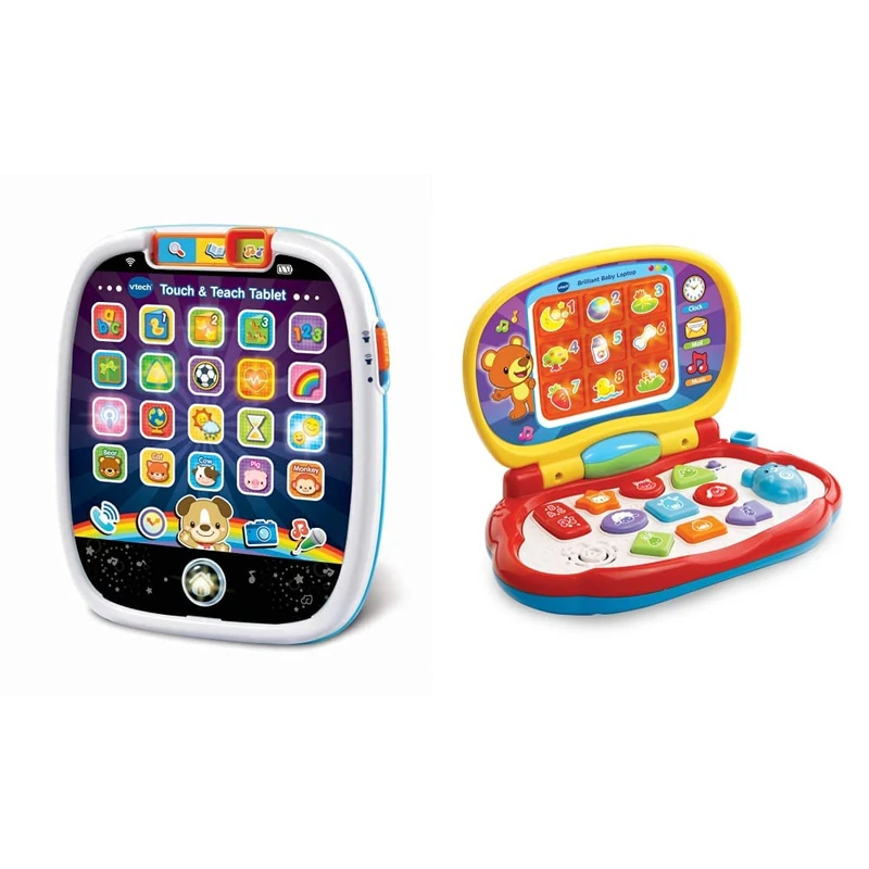 VTech Touch & Teach Tablet for Kids | Sound Effects & Baby Laptop - Image 1