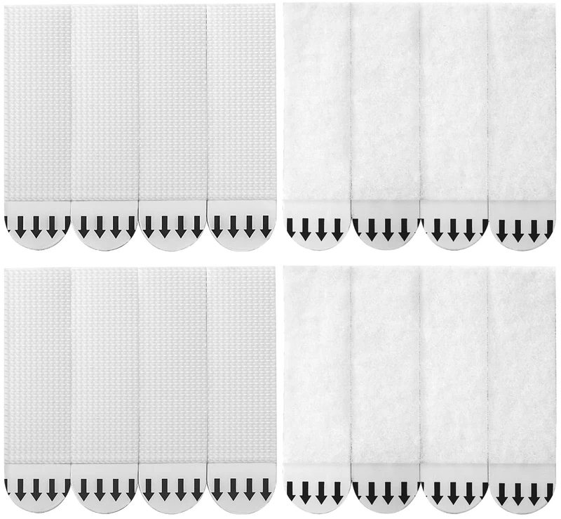 Sinnsally Picture Hanging Strips Heavy Duty,Hanging Picture Canvas Hanger No Nails,Photo Frame Stickers for Wall,Damage Free Adhesive Poster Refill Mounting (Medium-12Pairs)