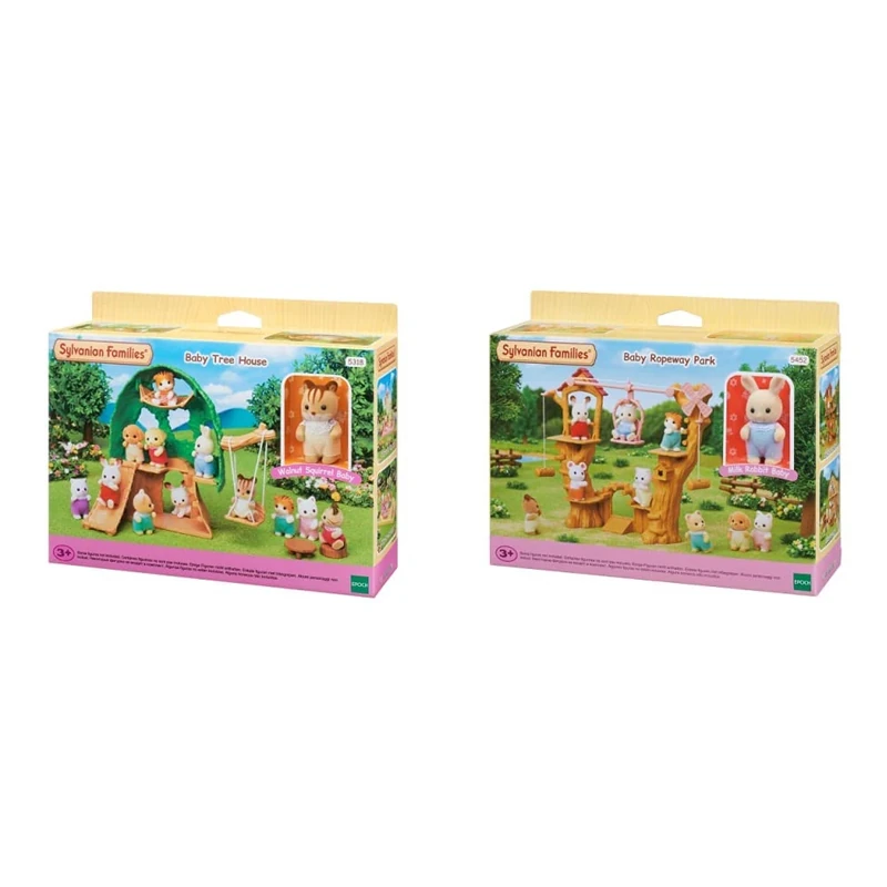 Sylvanian Families - Baby Treehouse & 5452 Baby Ropeway Park Playset