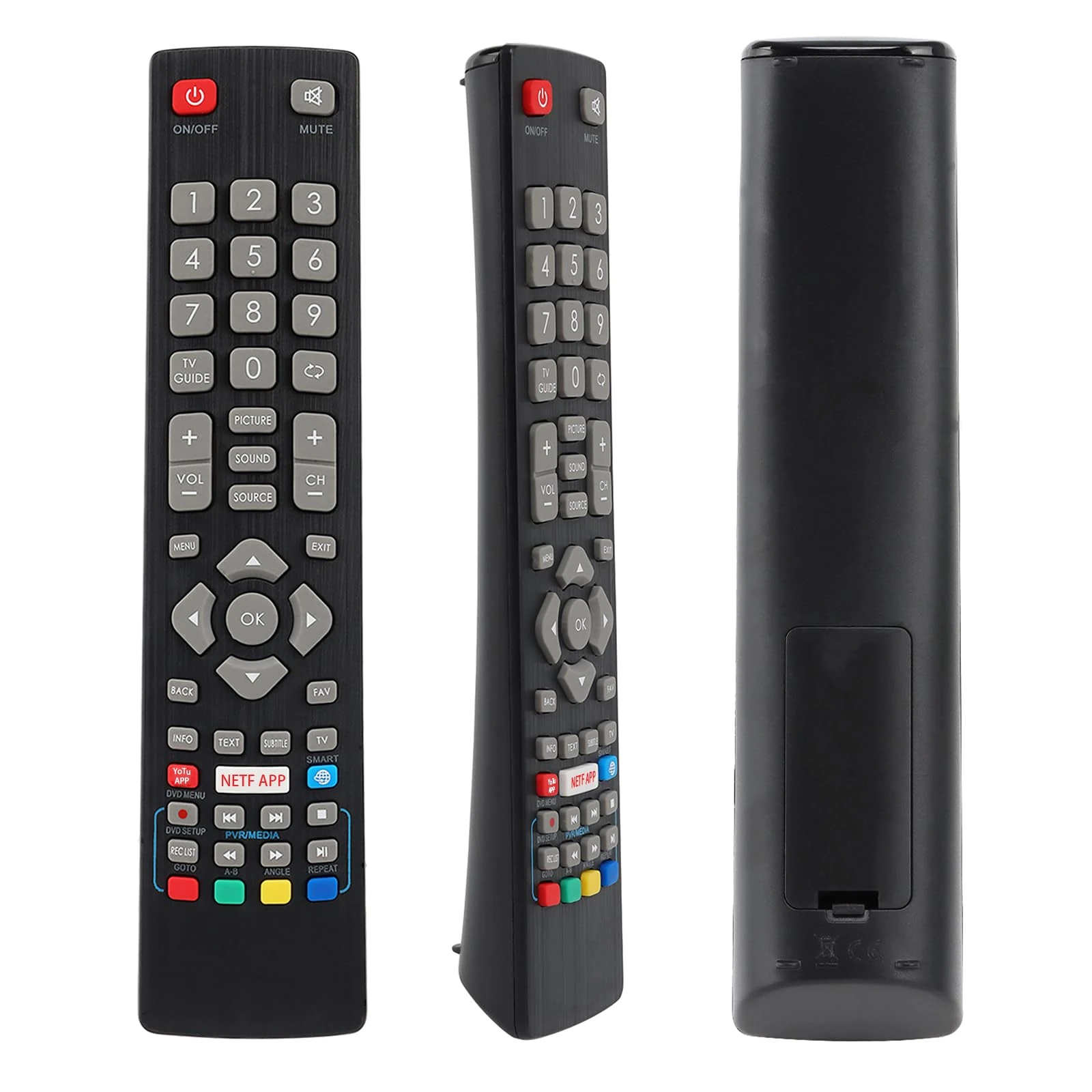 Remote Control BLF/RMC/0008 for Blaupunkt Full HD LED 3D Smart TV, Replacement for Blaupunkt TV BLFRMC0008 Remote Control - No Setup Required