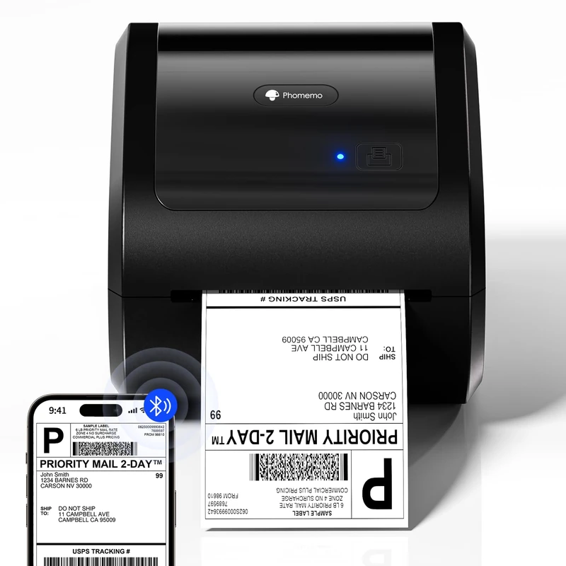 Phomemo D520BT 4x6 Thermal Shipping Label Printer - Bluetooth