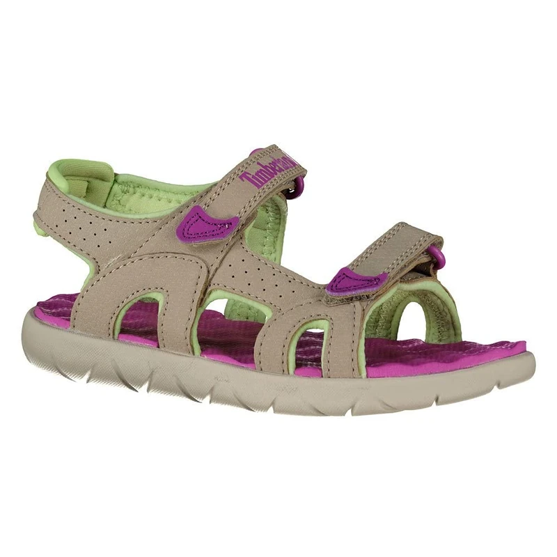 Timberland Perkins Row 2-Strap Unisex Kids Sandal, Pure Cashmere, 25 EU - Image 1