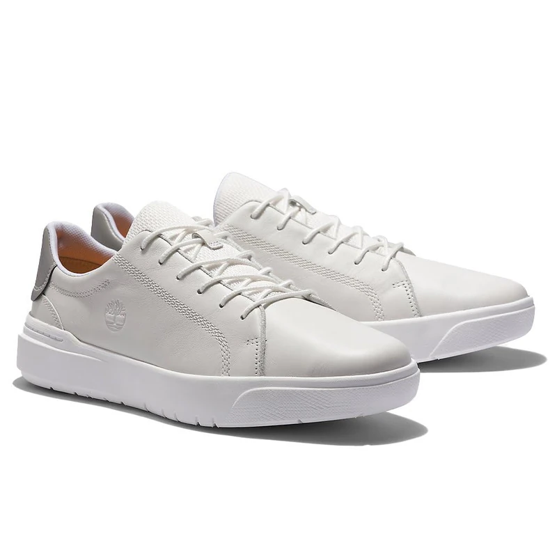 Timberland 74582 - Leather Lace-up Shoes for Men, White on White, 12.5 UK - Image 1