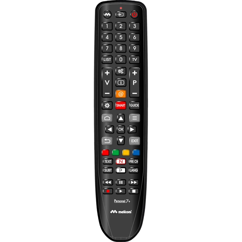 Meliconi - Personal 7+ Replacement Remote Control for TCL/Thomson TV - 100% Original Functions - Amazon Netflix Youtube Buttons