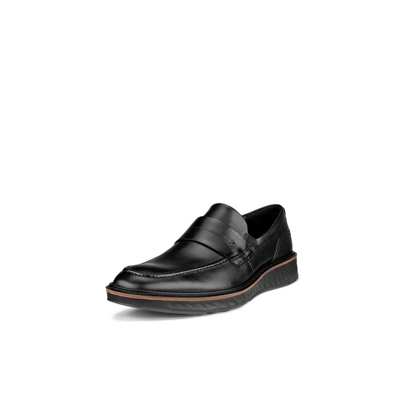 ECCO Men's St.1 Hybrid Penny Loafer, Black, 6/6.5 UK