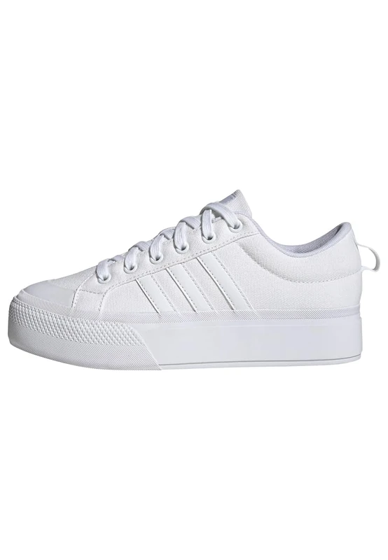 adidas Women's Bravada 2.0 Platform Shoes, Cloud White/Cloud White/Chalk White, 8 UK