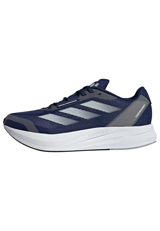 adidas Men's Duramo Speed Running Shoes, Dark Blue/Zero Metalic/Halo Silver, 10 UK - Image 1