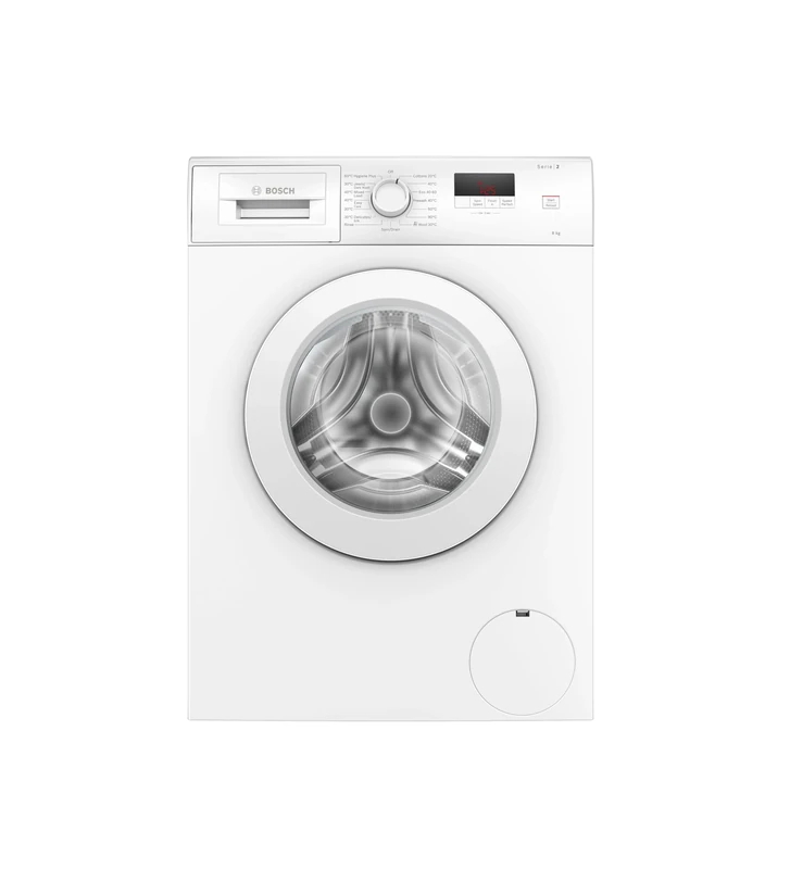 Bosch Home & Kitchen Appliances Bosch WAJ28002GB Washing Machine, 8kg, 1400rpm, SpeedPerfect, ActiveWater Plus, Reload Function, Freestanding, White