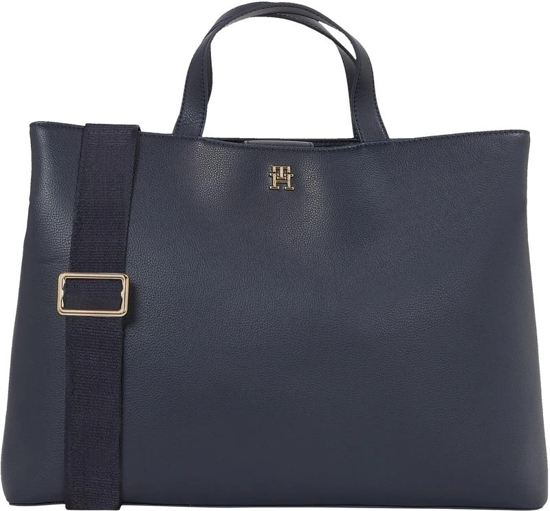 Tommy Hilfiger Women'Sth Essential Sc Workbag Corp Satchels, Space Blue, One Size