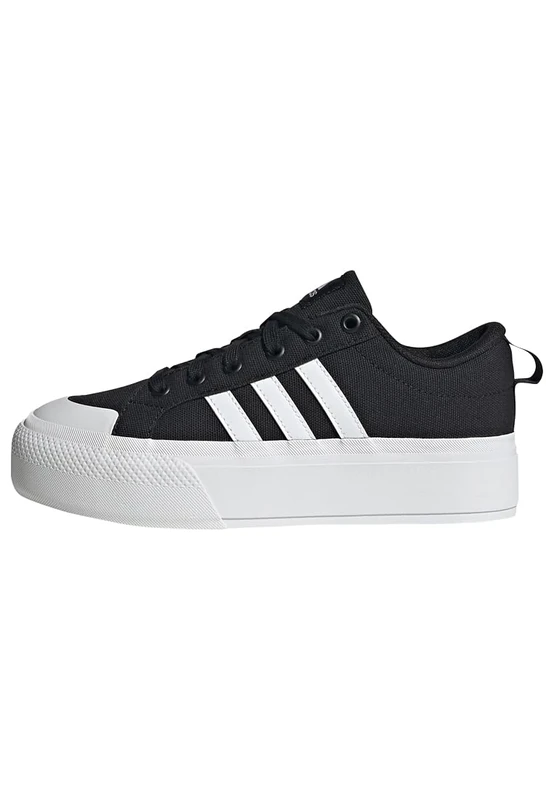 adidas Women's Bravada 2.0 Platform Shoes, Core Black/Cloud White/Core Black, 9.5 UK