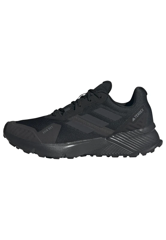adidas Men's Terrex Soulstride RAIN.RDY Trail Running Shoes, Carbon Black/Carbon/Grey SIX, 10.5 UK