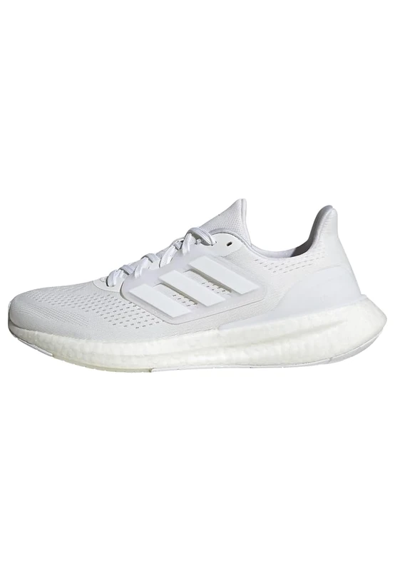 adidas Men's Pureboost 23 Shoes, Cloud White/Cloud White/Core Black, 5 UK