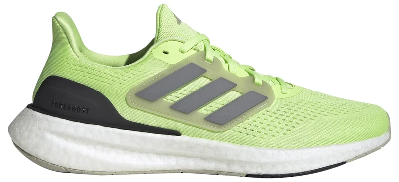 adidas Men's Pureboost 23 Shoes Running, Green Spark/Iron met/Putty Grey, 6 UK - Image 1