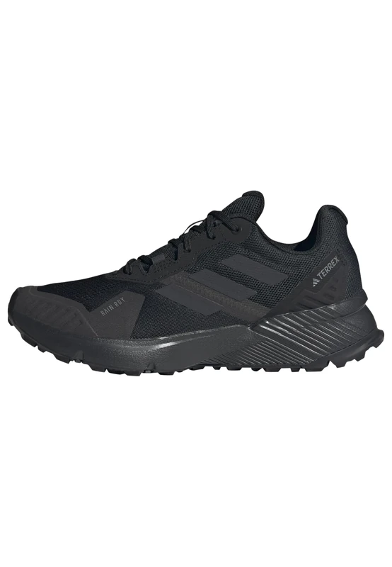 adidas Men's Terrex Soulstride RAIN.RDY Trail Running Shoes, Carbon Black/Carbon/Grey SIX, 9.5 UK