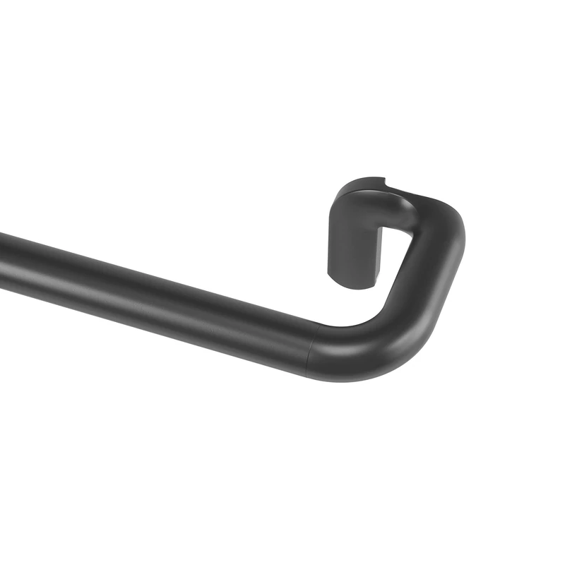 Umbra Twilight Curtain Rod Set – Wrap Around Design Ideal for Blackout or Room Darkening Panels, 66 to 144 Inches, Black