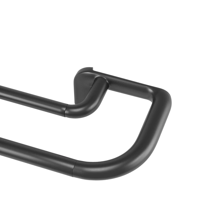Umbra Twilight Double Curtain Rod, Wrap Around, 66 to 144 Inches, Black