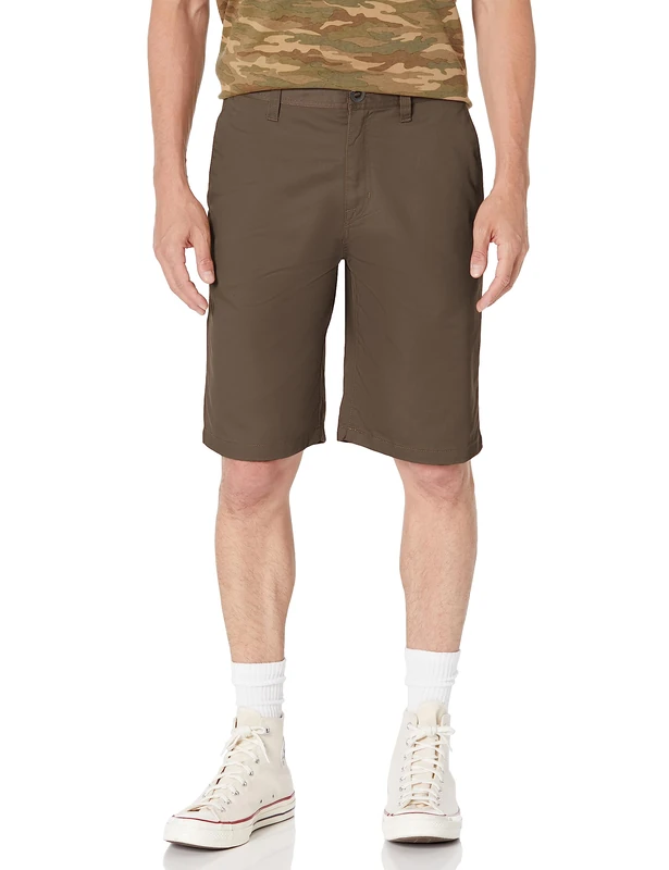Volcom Men's Frickin Chino Short, Mushroom-New, 34