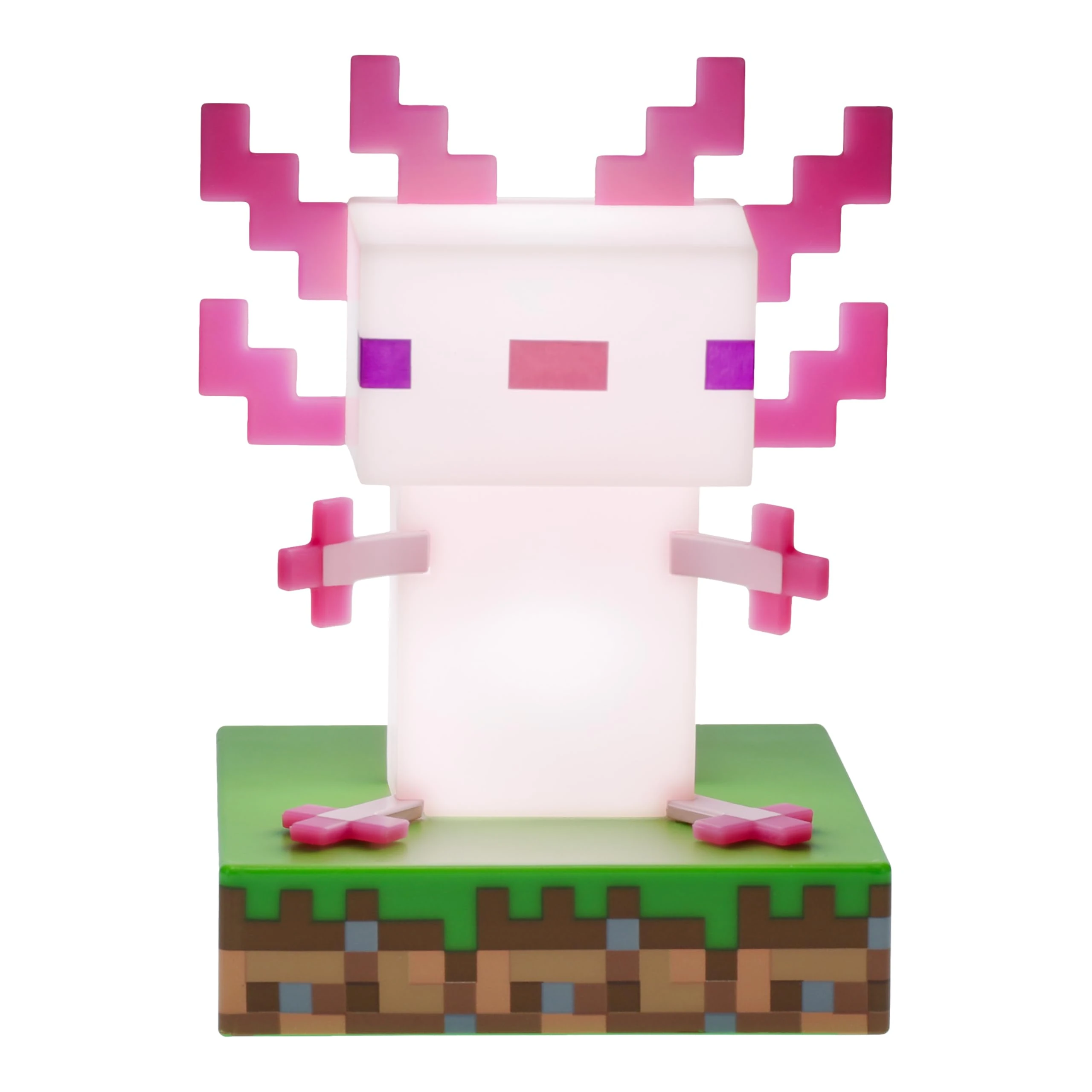 Minecraft Officially Licensed Axolotl Free Standing Desk Light, Gaming Room Decor and Merchandise for Boys and Girls, Nightlight Gift Accessory for Playroom and Bedroom | Paladone