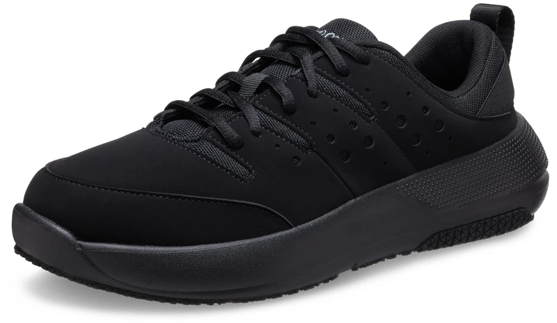 Crocs Men's On The Clock Work Sneaker M, Triple Black, 7 UK Men, - Image 1
