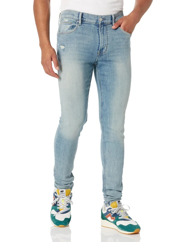 HUDSON Men's Zack Skinny Jean, Faded Blue, 34