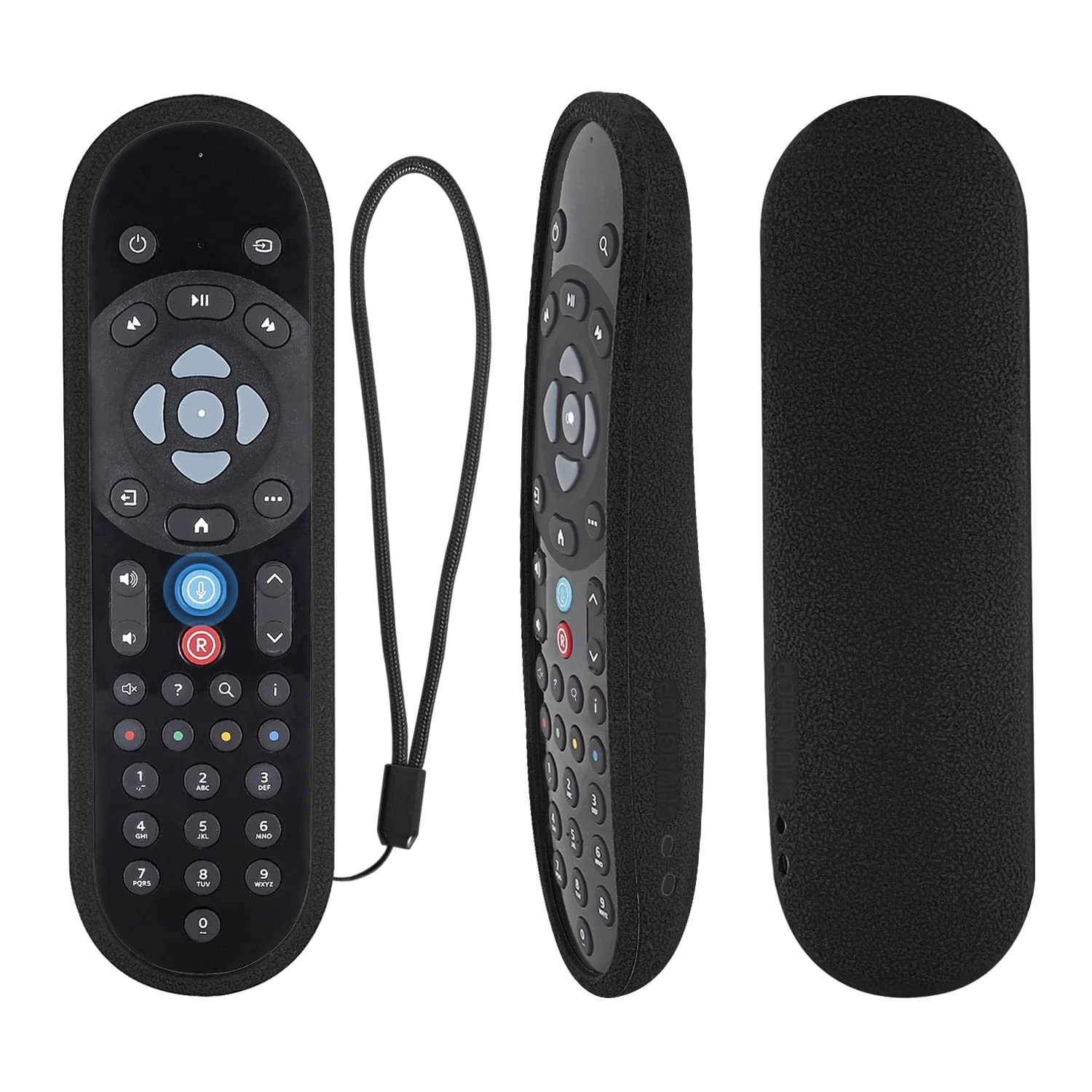 Protective Remote Case ONLY for Sky Q 2020 Bluetooth Voice Remote Control EC201/EC202, Silicone Remote Cover Shockproof Anti-Slip - Black (Please Confirm the Compatibility Through Figure 2)