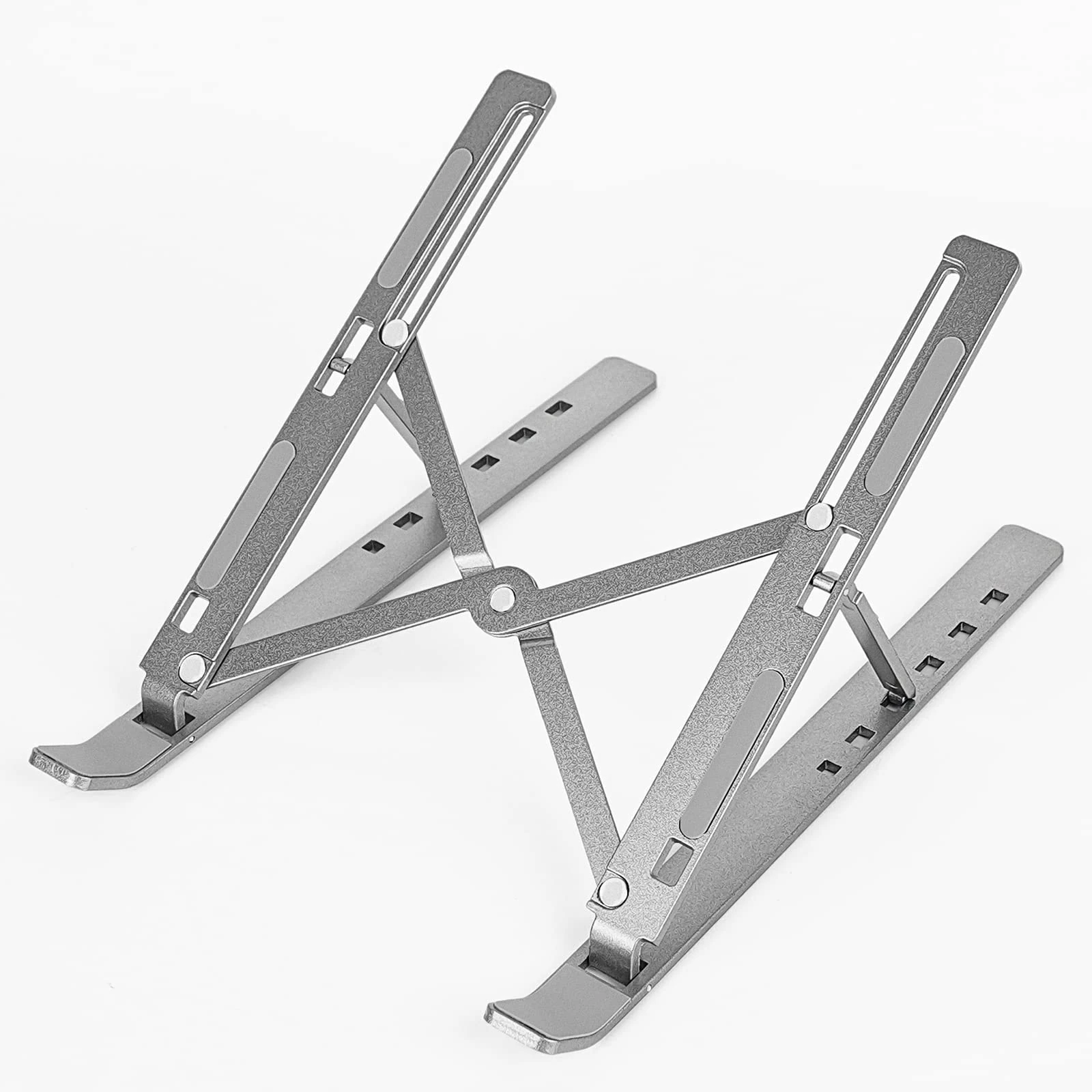 NI Maschine Plus MK3 Ergonomic Foldable Aluminum Stand Compatible with MIDI Controller, Digital Audio Workstations, DJ Controllers, Silver, S