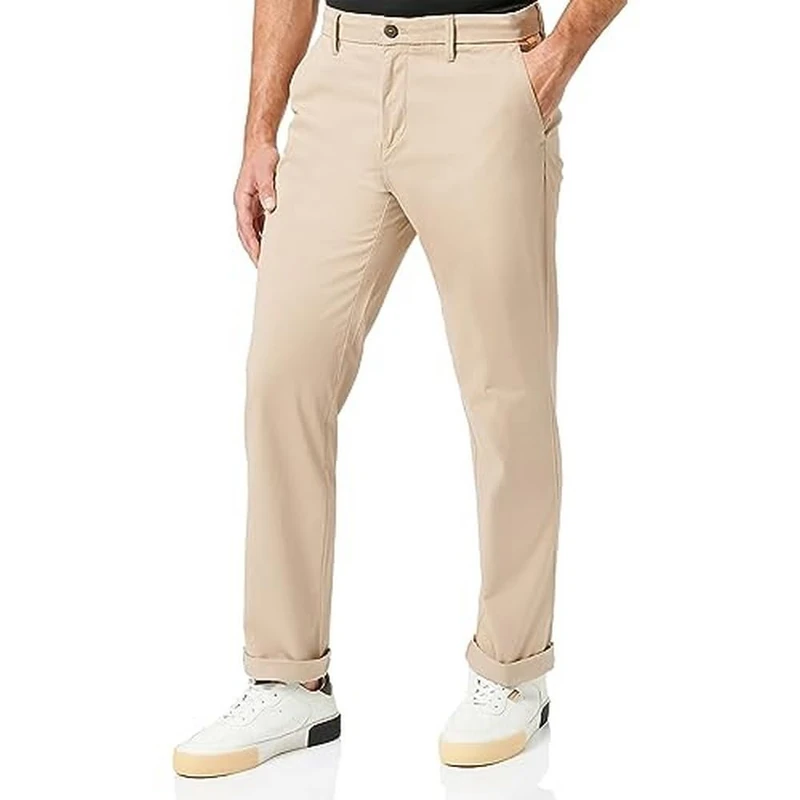 Timberland Men's S-l Strtch Twill Chinese Pants, Hummus, 32W x 32L
