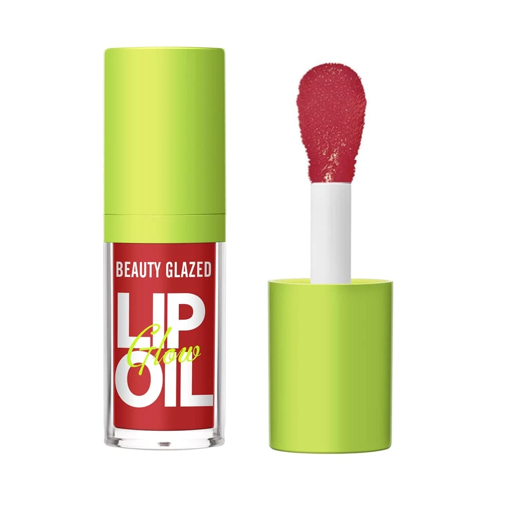 Big Brush Head Pink Lip Gloss, Moisturizing Jelly Lipgloss Oil, Long Lasting Liquid Lipsticks Non-stick Cup Lip Tint (#104)