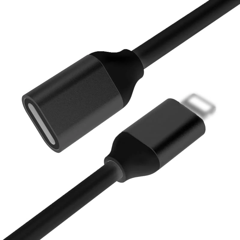 FAUVISM iPhone Charger Extension Cable, Lightning Extender Cable, Female to Male Extender, Full Function Cord Compatible with iPhone iPad (3.3 FT) - Image 1