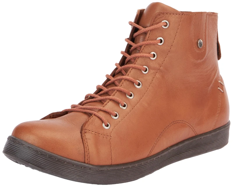 Andrea Conti Women's Laces Sneaker, Brown, 6 UK