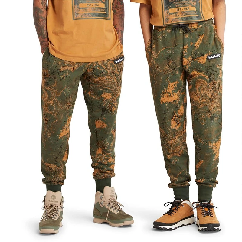 Timberland Men's AOP Sweatpant Pants, Sprng RCK PRNT, XS