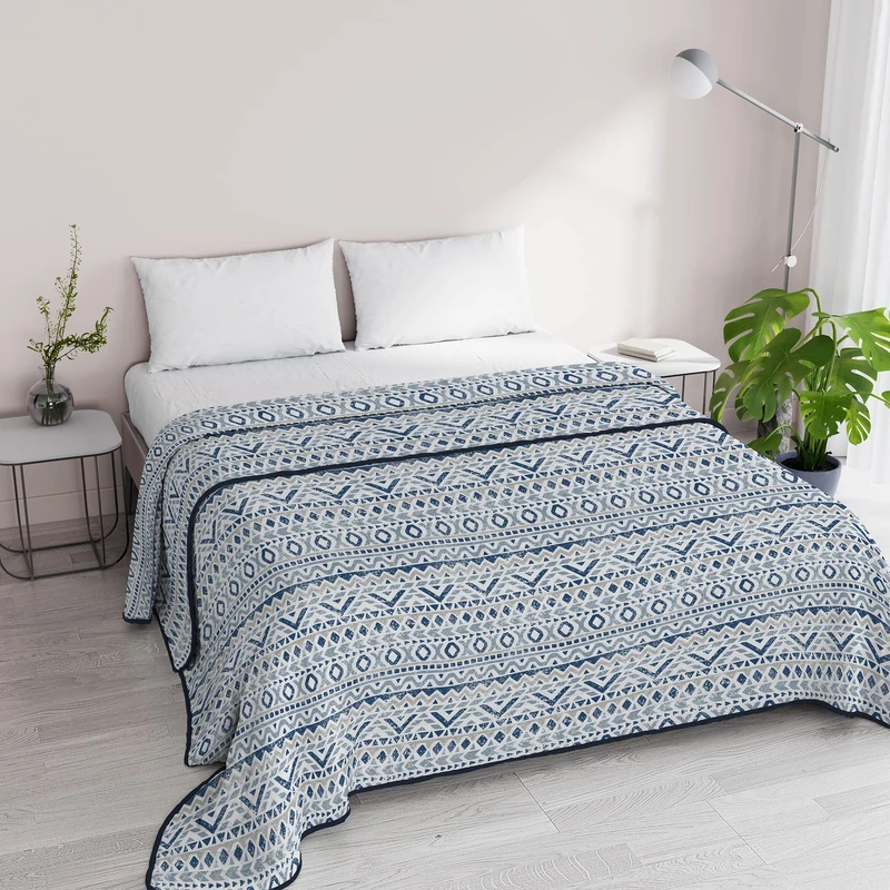 Italian Bed Linen Summer Quilt Basic Microfibre Hellas Double