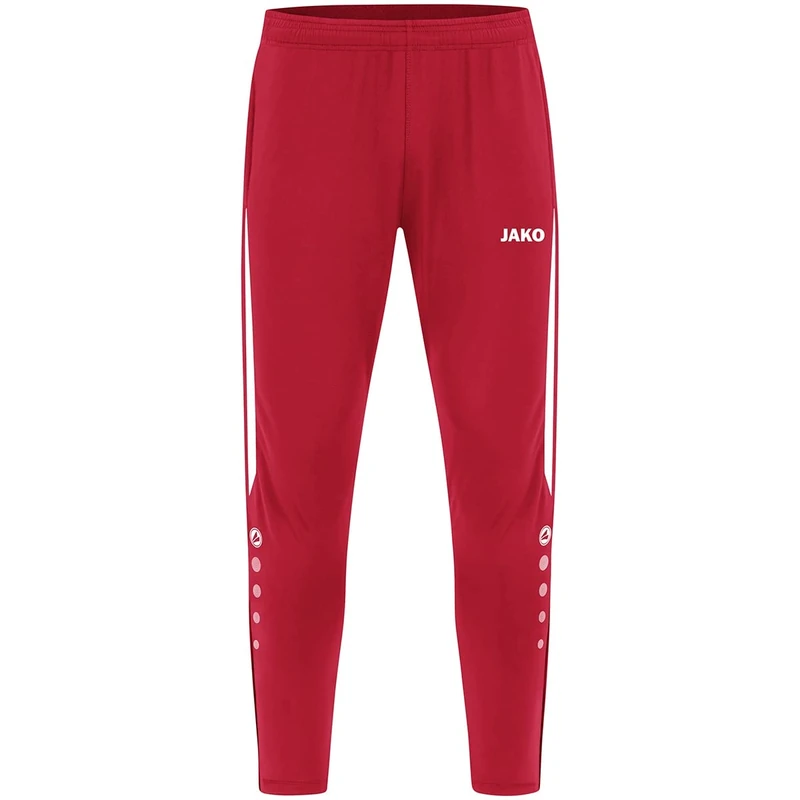 JAKO Power Unisex Tracksuit Bottoms Red/White