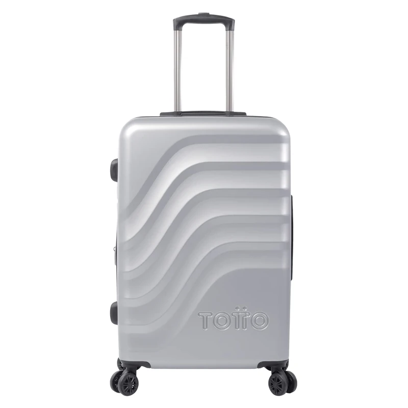 TOTTO - Medium Grey Bazy+ Trolley Suitcase: Take Everything You Need with Style and Safety., Grey, Trolley cabina, BAZY + is The revamped and Improved Version of The Classic Bazy