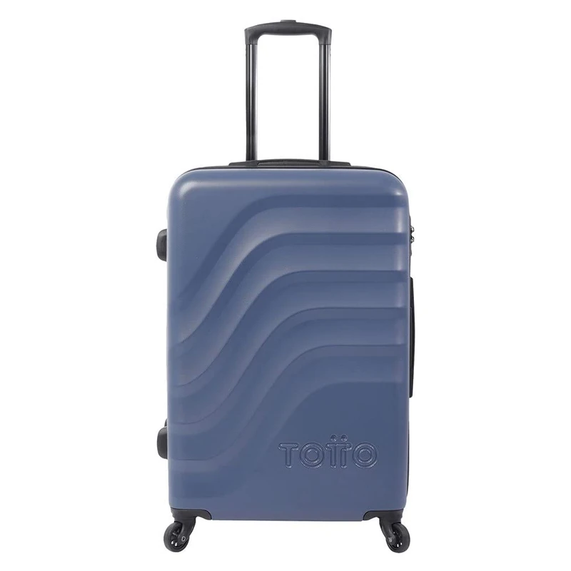 TOTTO - Medium Bazy Trolley Suitcase in Dark Blue: Elegance and functionality in one Product., Dark Blue, Trolley cabina, Aerodynamic and Futuristic Design.