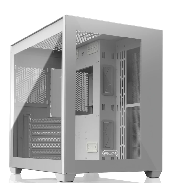 RAIJINTEK Paean C7 White, ATX PC Case, Dual Chamber Design, Tempered Glass Side Panel, Front I/O USB Type-C Port, Magnetic Design Dust Filter, Support to 360mm Radiator, White(0R20B00223)