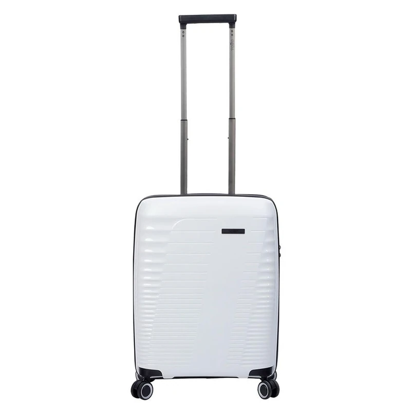 TOTTO - Traveler Model Small Trolley Suitcase, 45.5 x 66 x 31.5 cm, Capacity 82 L, Rigid and Expandable, 360º Wheels, Telescopic Handle, Internal Compression Straps, TSA Lock, White