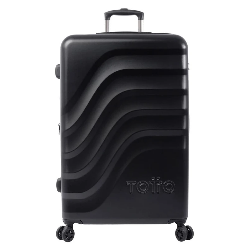 TOTTO - Bazy+ Large Trolley Case in Colour: The Ideal Companion for Your Long Trips., Black/White, Trolley cabina, BAZY+ is The revamped and Improved Version of The Classic Bazy