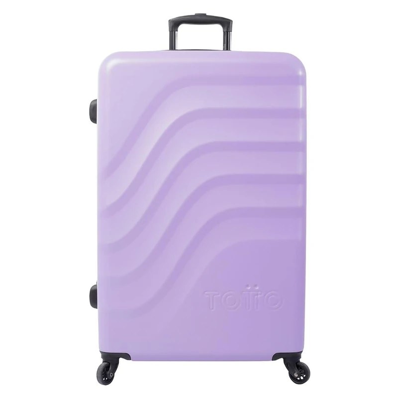 TOTTO - Hard Case Bazy, Cabin Size, Medium or Large (35L, 63L or 98L), Single or Set 3 Pieces, High Impact Resistance, 360º Wheels, Telescopic Handle, Compression Straps, TSA Lock, Berry, Grande