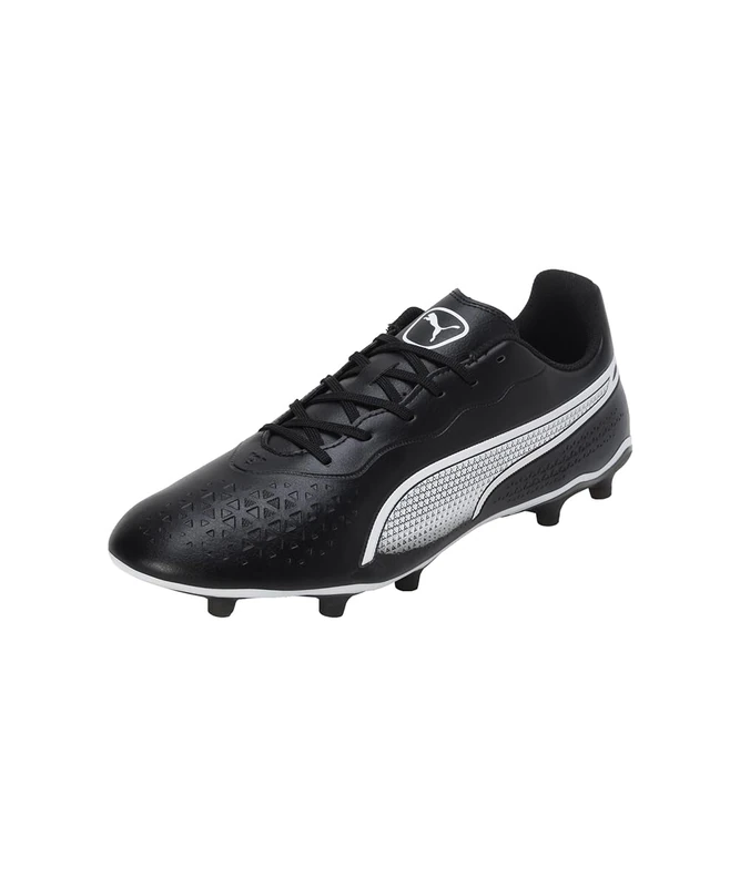 PUMA Unisex KING MATCH Firm Ground/Artifical Ground Football Boots, PUMA Black-PUMA White, 12 UK