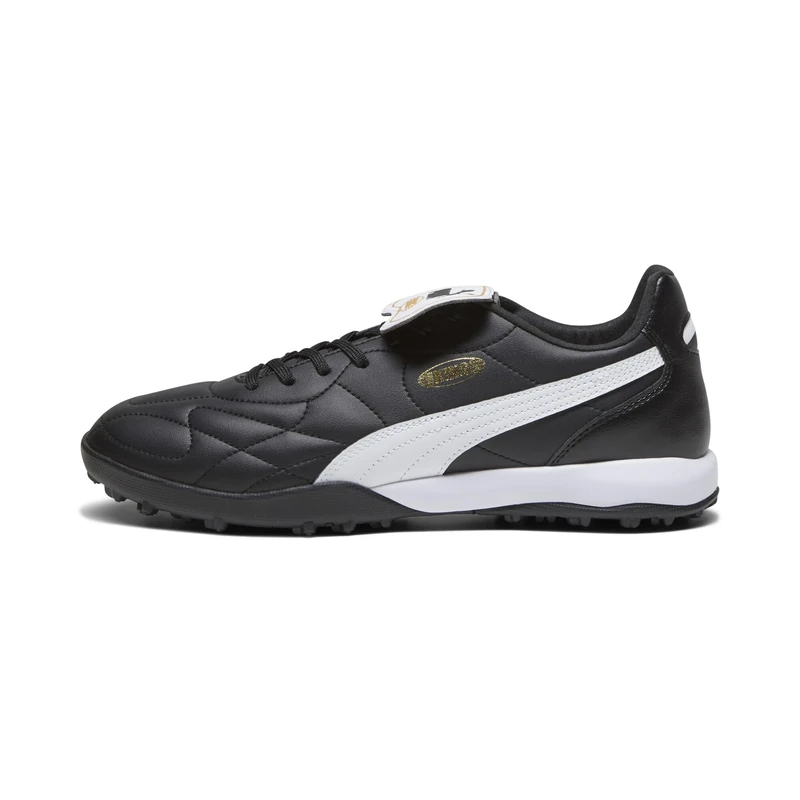 Puma Unisex Adults King Top Tt Soccer Shoes, Puma Black-Puma White-Puma Gold, 9.5 UK