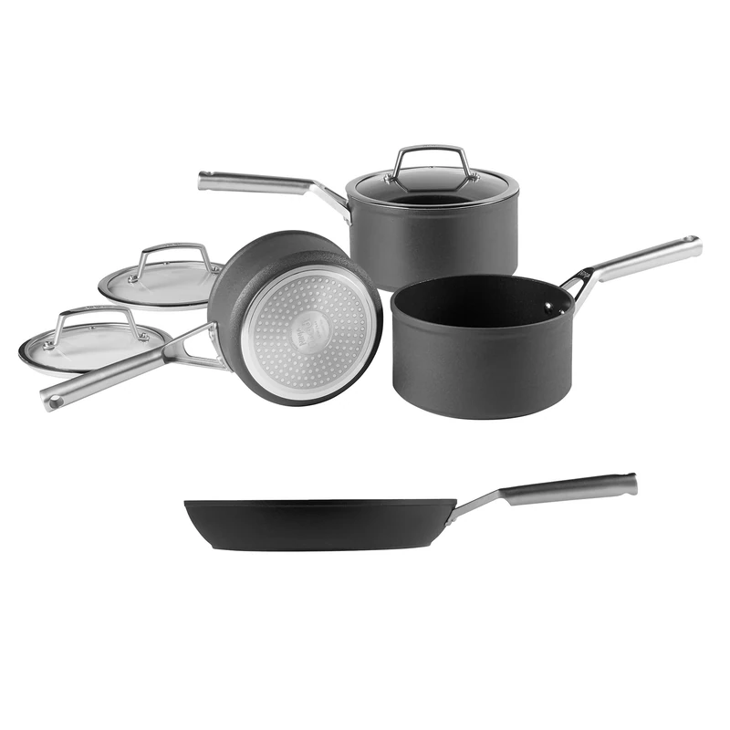 Ninja Foodi ZEROSTICK 3-Piece Saucepan Set [C33000UK] and 30cm Frying Pan [C30030UK] Non-Stick, Induction Compatible