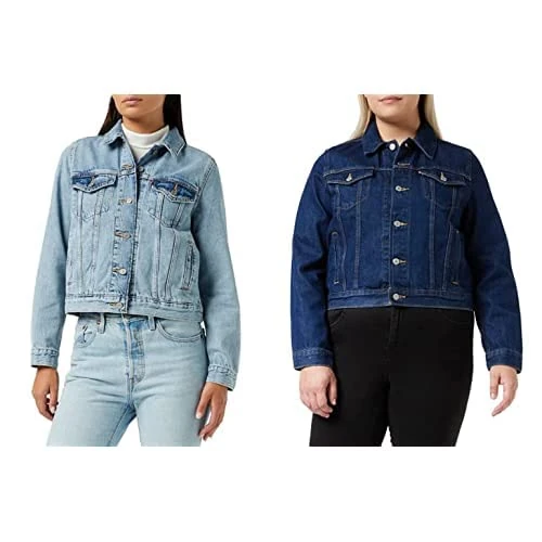 Levi's Women's Original Trucker Denim jacket Women's Original Trucker Denim jacket All Mine (Blue) XL