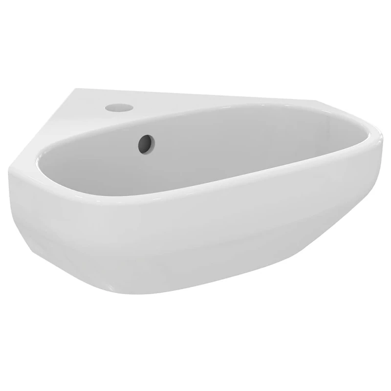 Ideal Standard i.Life A 45cm Corner Sink/Basin, 1 tap Hole, Right Hand, T471101, White