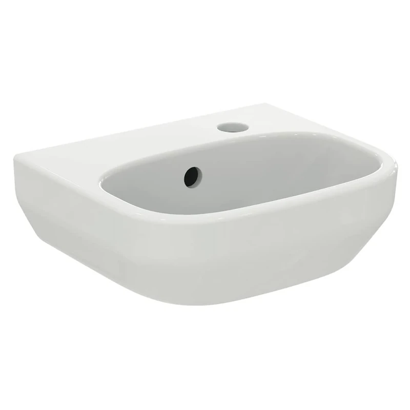 Ideal Standard i.Life A 35cm Cloakroom Sink/Basin, 1 tap Hole, Right Hand, T471001, White