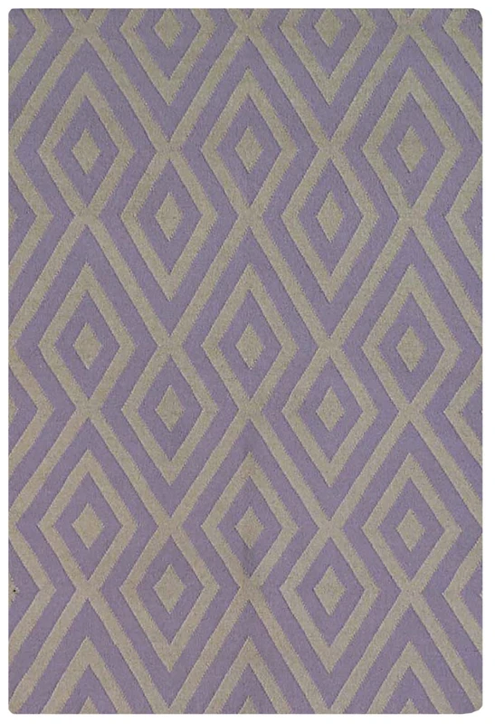 Bakero Kilim D No. 759 Light Purple/Beige 155 x 240 cm
