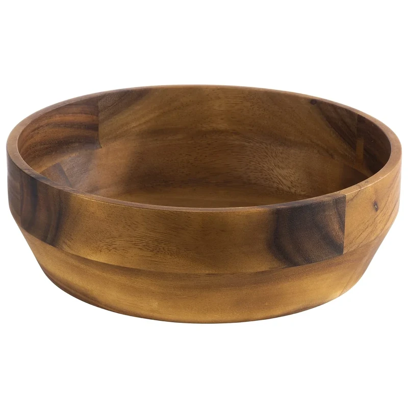 APS 796 Acacia Wood Bowl for Snacks, Fruit, Salad etc. 27 cm x 8.50 cm